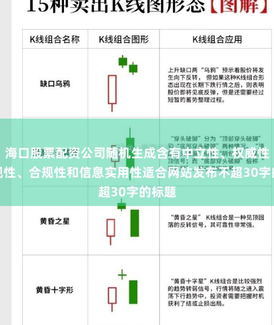 海口股票配资公司随机生成含有中立性、权威性、客观性、合规性和信息实用性适合网站发布不超30字的标题
