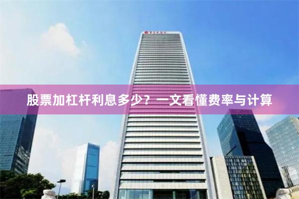 股票加杠杆利息多少？一文看懂费率与计算